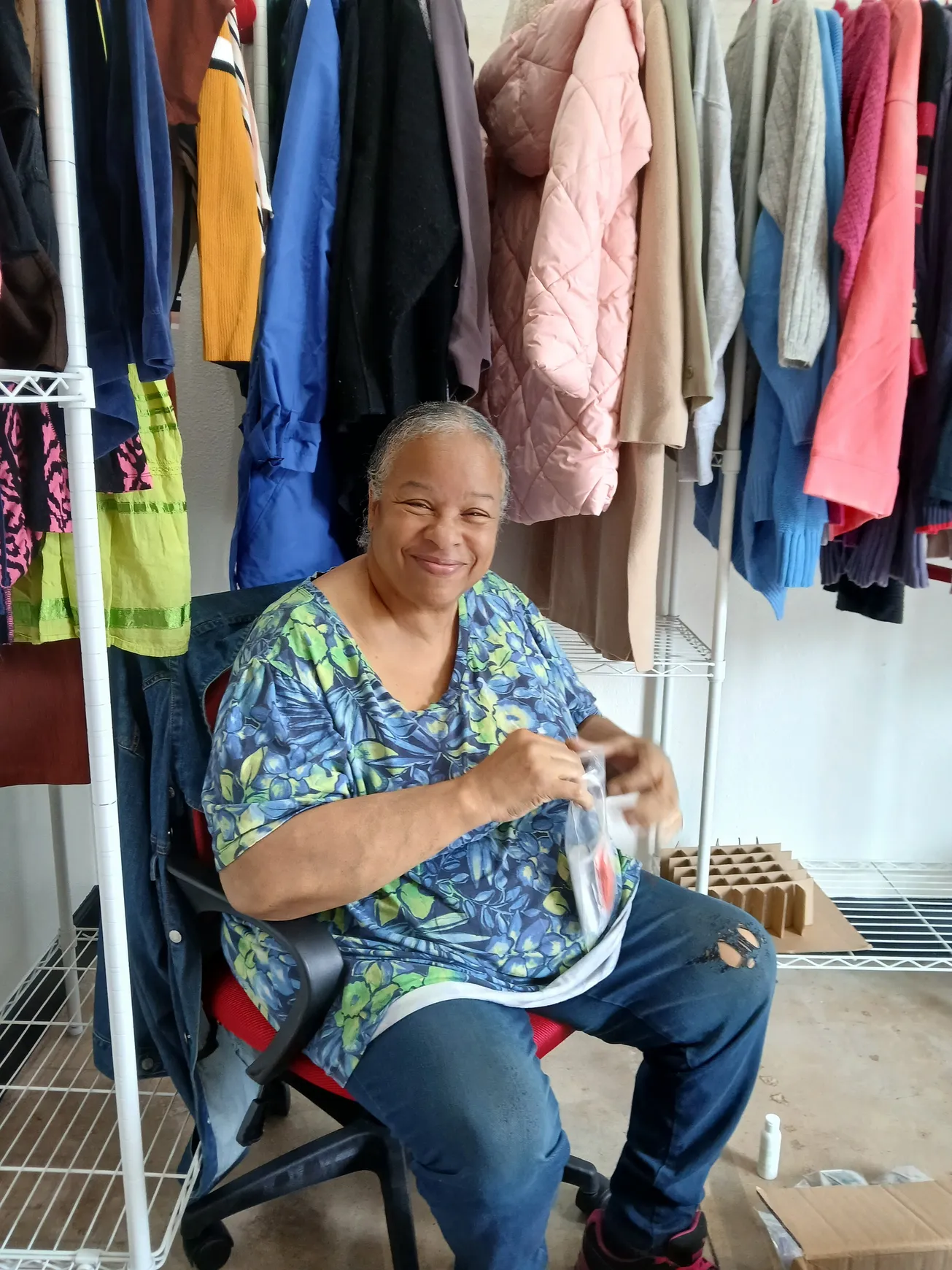 Clothing Closet with Volunteer